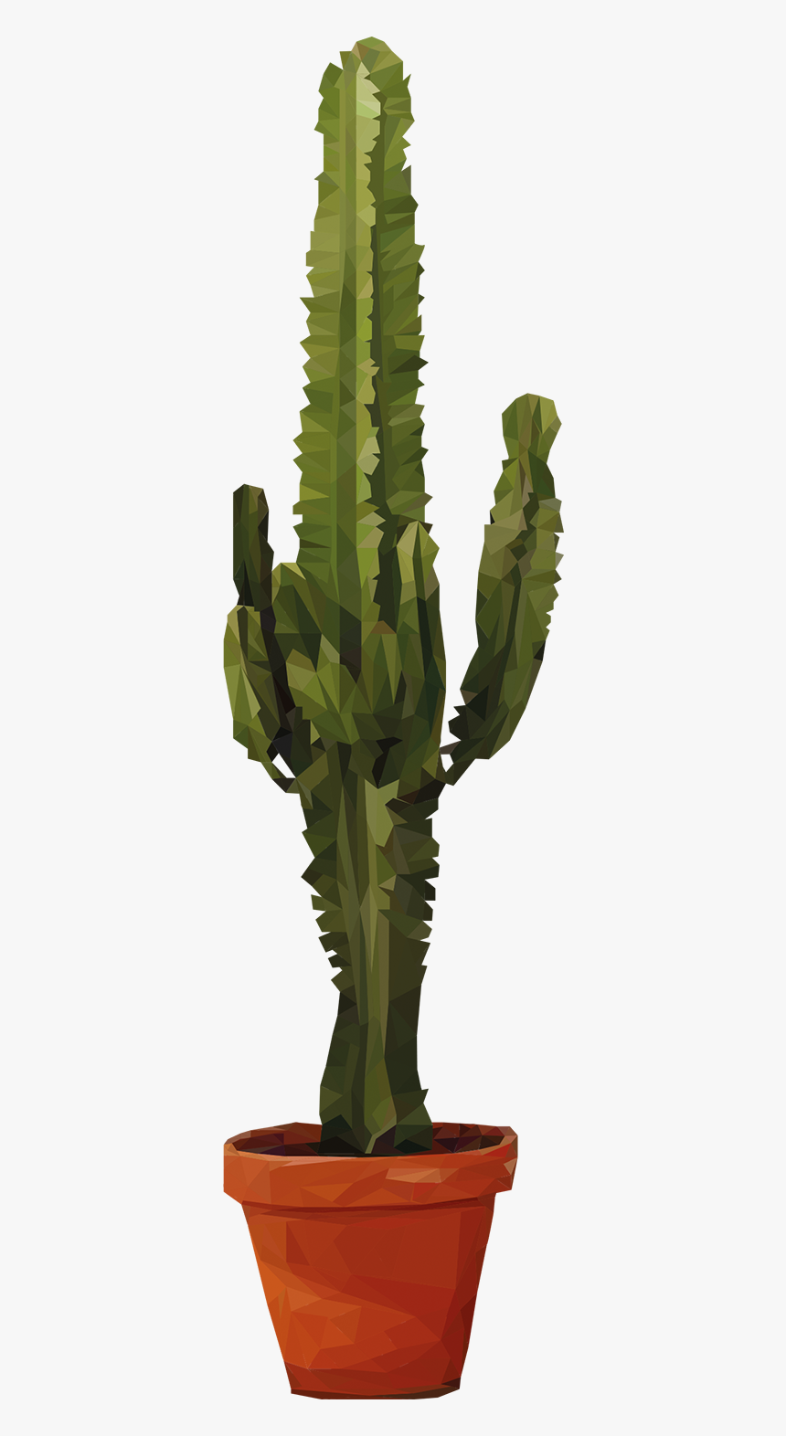 Cactus Png Potted - Cactus Con Maceta Png, Transparent Png, Free Download