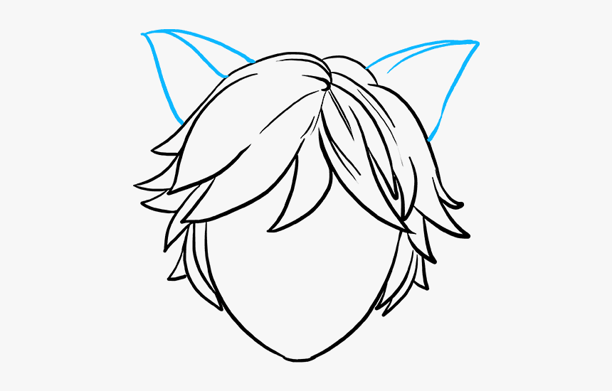 How To Draw Cat Noir From Miraculous - Miraculous Cat Noir Drawing, HD Png Download, Free Download
