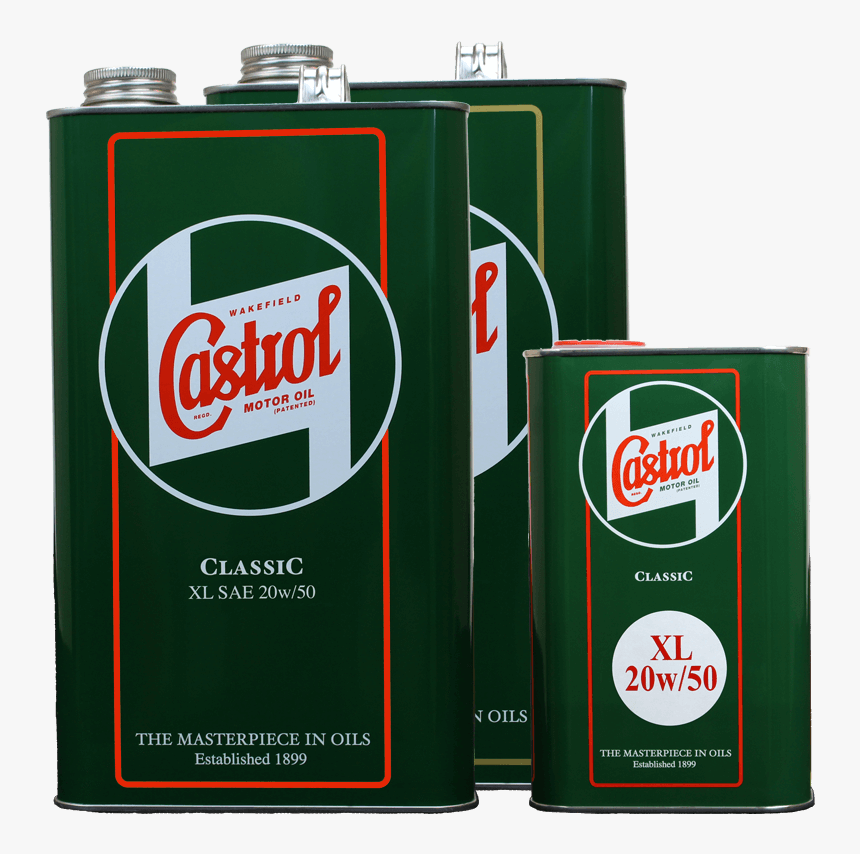 Castrol Classic Xl20w50, 5 Litre Tin And 1 Litre Tin - Castrol Classic Gp 50, HD Png Download, Free Download