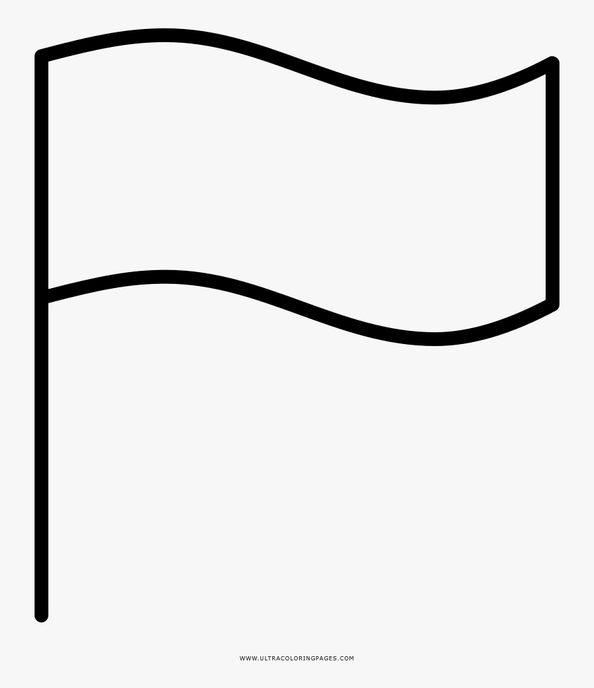 Flag Coloring Page - Line Art, HD Png Download, Free Download