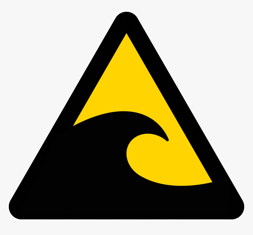 Five Hazard Signs Clipart , Png Download - Tsunami Warning Sign Png, Transparent Png, Free Download