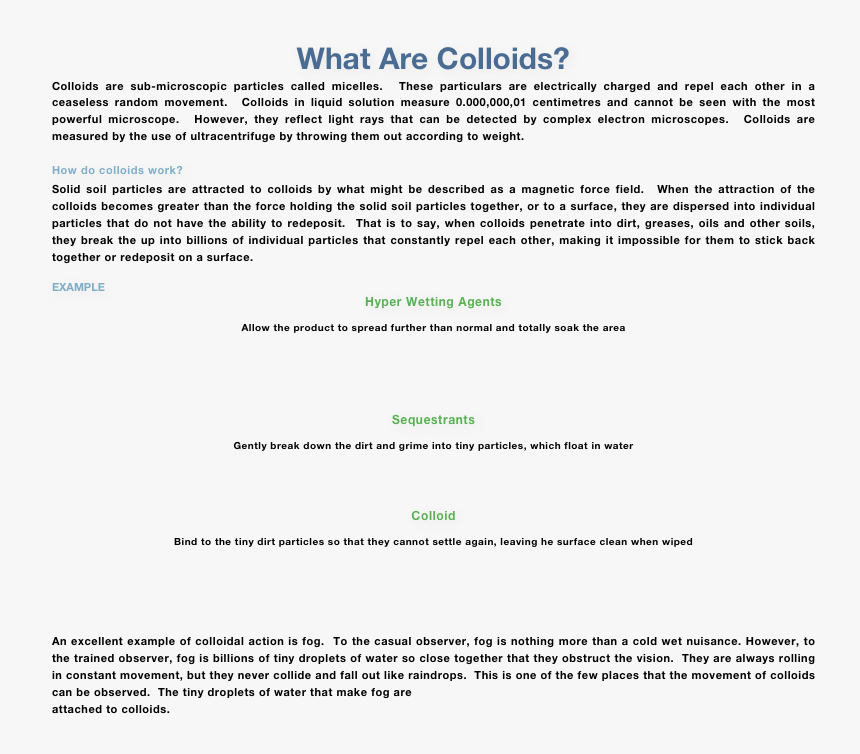 What Are Colloids
colloids Are Sub-microscopic Particles - (page 3), HD Png Download, Free Download