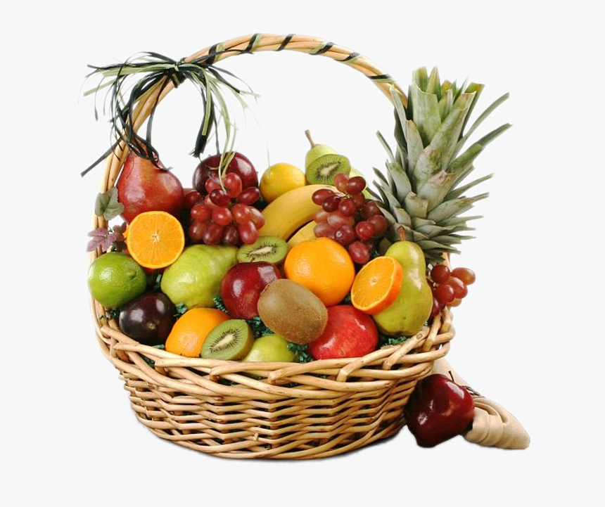 Basket Full Of Fruits, HD Png Download, Free Download