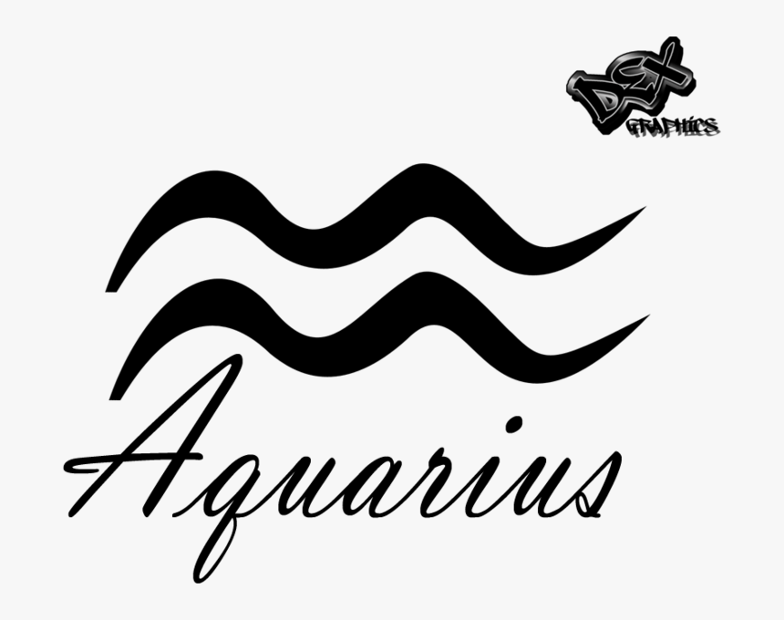 Aquarius Symbol Outline, HD Png Download - kindpng