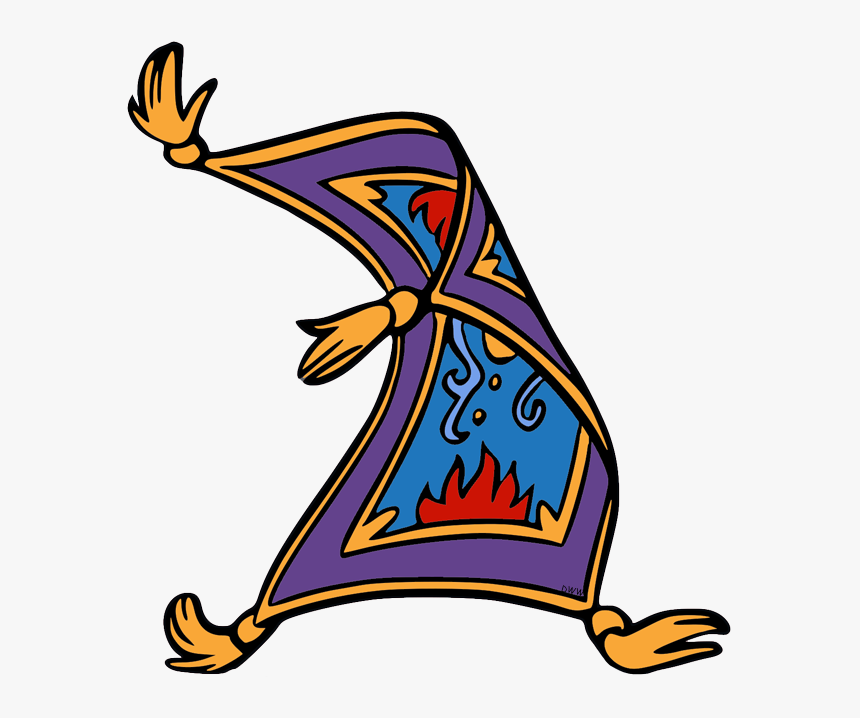 Back To Aladdin Clip Art Menu - Aladdin Magic Carpet Clipart, HD Png Download, Free Download