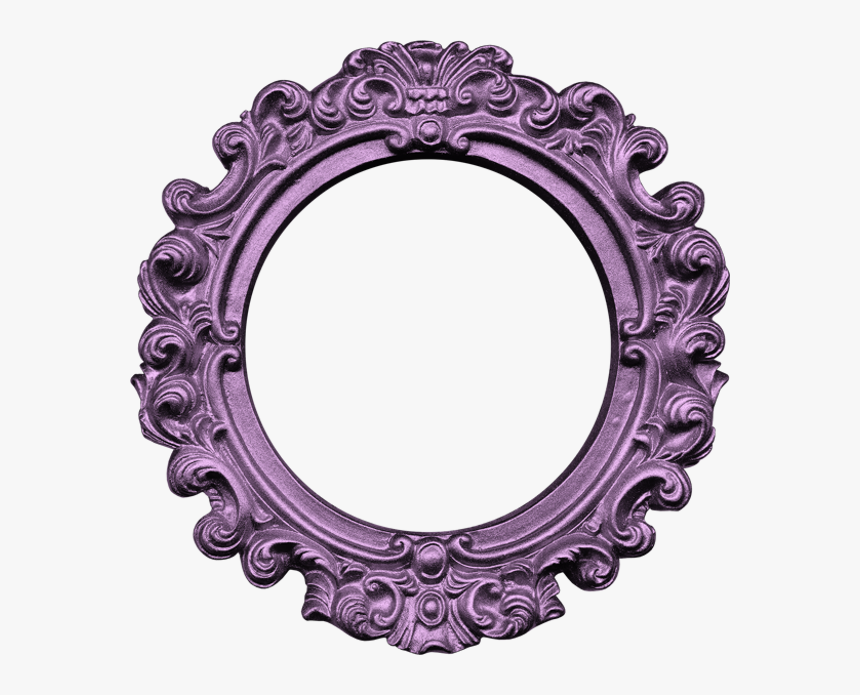 Transparent Purple Frame Png - Cadre Rond Doré Png, Png Download, Free Download