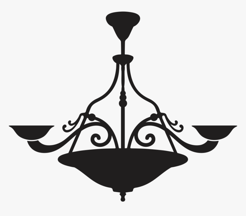 Chandelier Vinyl Decals, Products, Chandeliers, Silhouettes, - Chandelier, HD Png Download, Free Download
