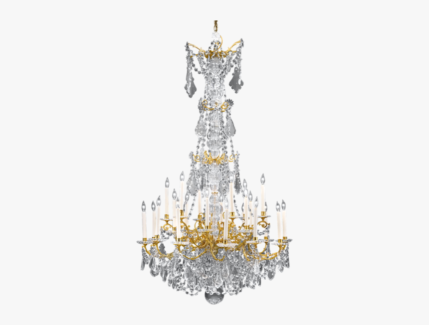 A Substantially-sized Baccarat Crystal Chandelier Of - Baccarat Crystal Chandelier, HD Png Download, Free Download