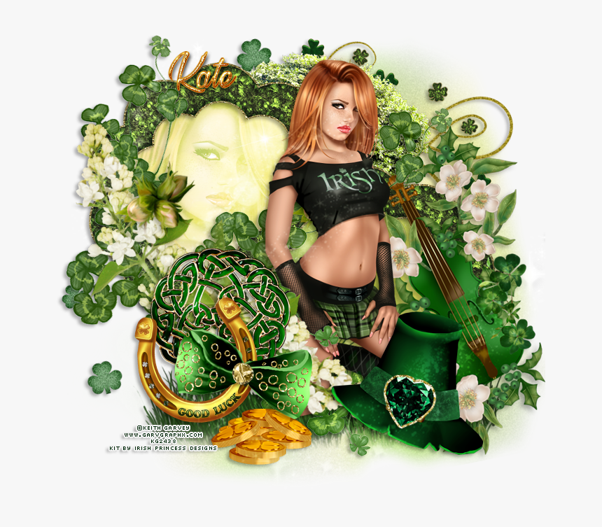 Irish Princess Design Fan Page - Floral Design, HD Png Download, Free Download
