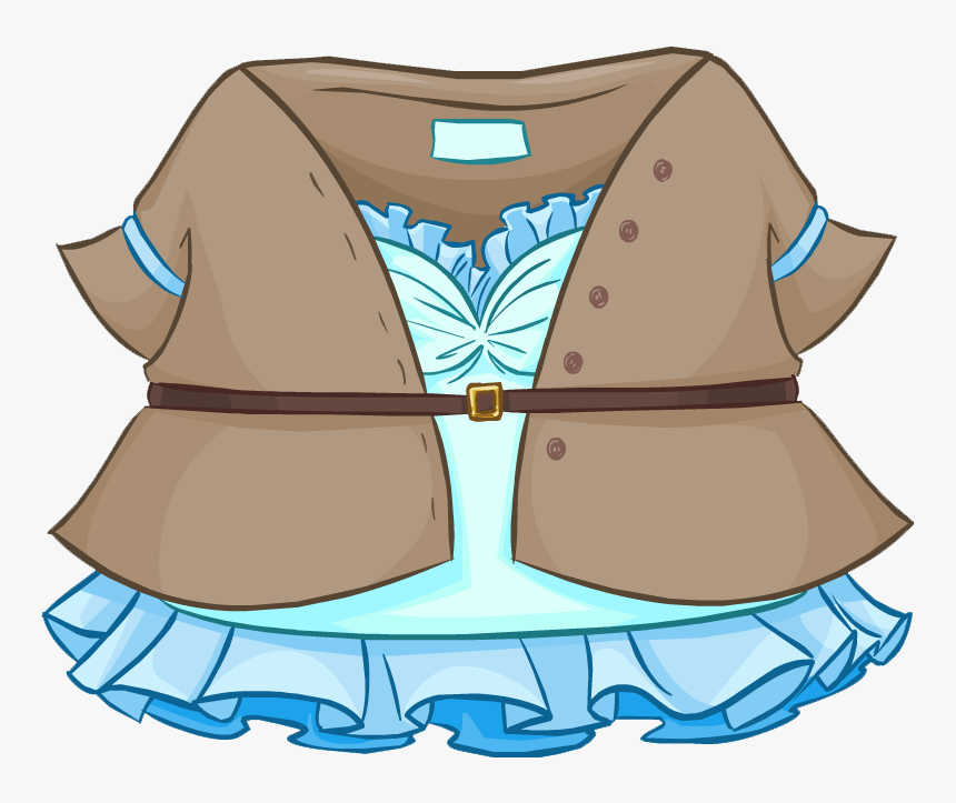 Club Penguin Wiki - Club Penguin Classic Blue Dress, HD Png Download, Free Download
