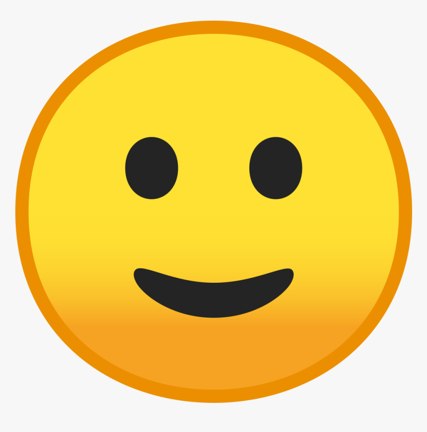 Slightly Smiling Face Icon Emoji Hd Png Download Kindpng