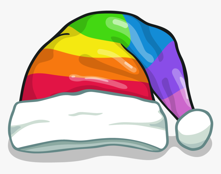 Used To Make - Rainbow Santa Hat Png, Transparent Png, Free Download