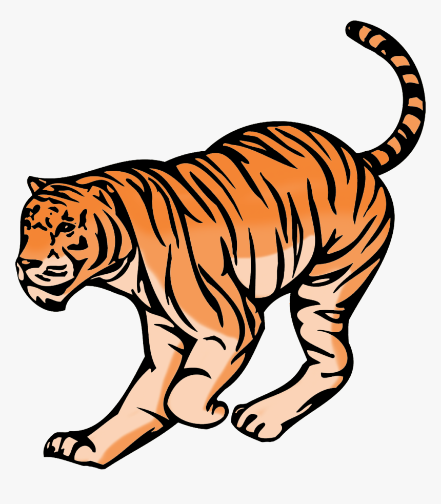 Hunting Tiger Clipart - Siberian Tiger, HD Png Download, Free Download