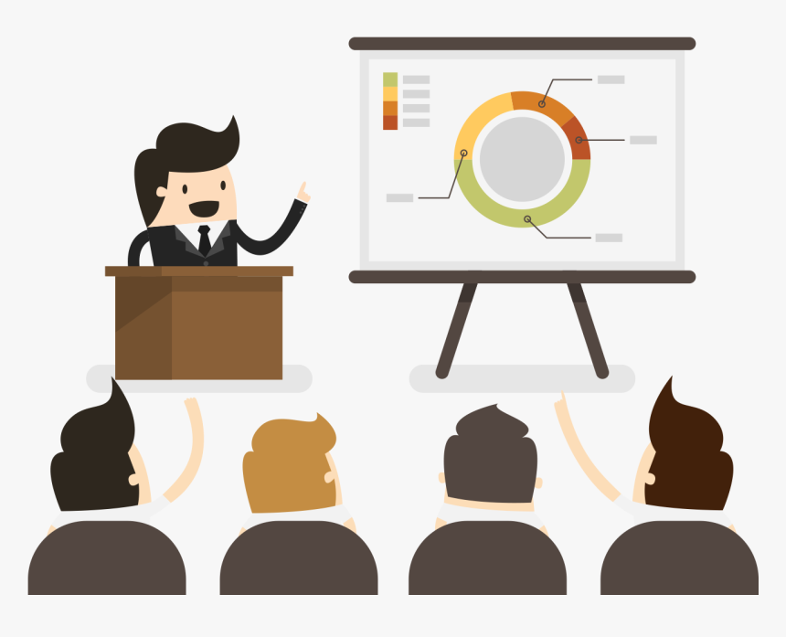 Facebook Clipart Powerpoint - Person Giving A Powerpoint Presentation, HD Png Download, Free Download