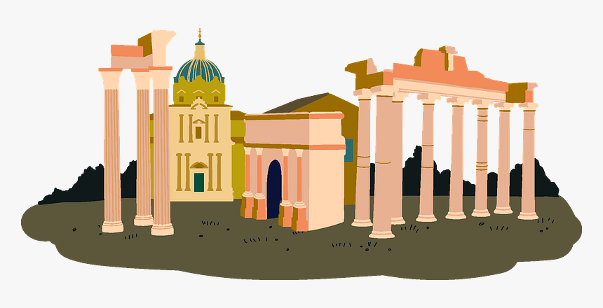 The Roman Forum Clipart - Illustration, HD Png Download, Free Download