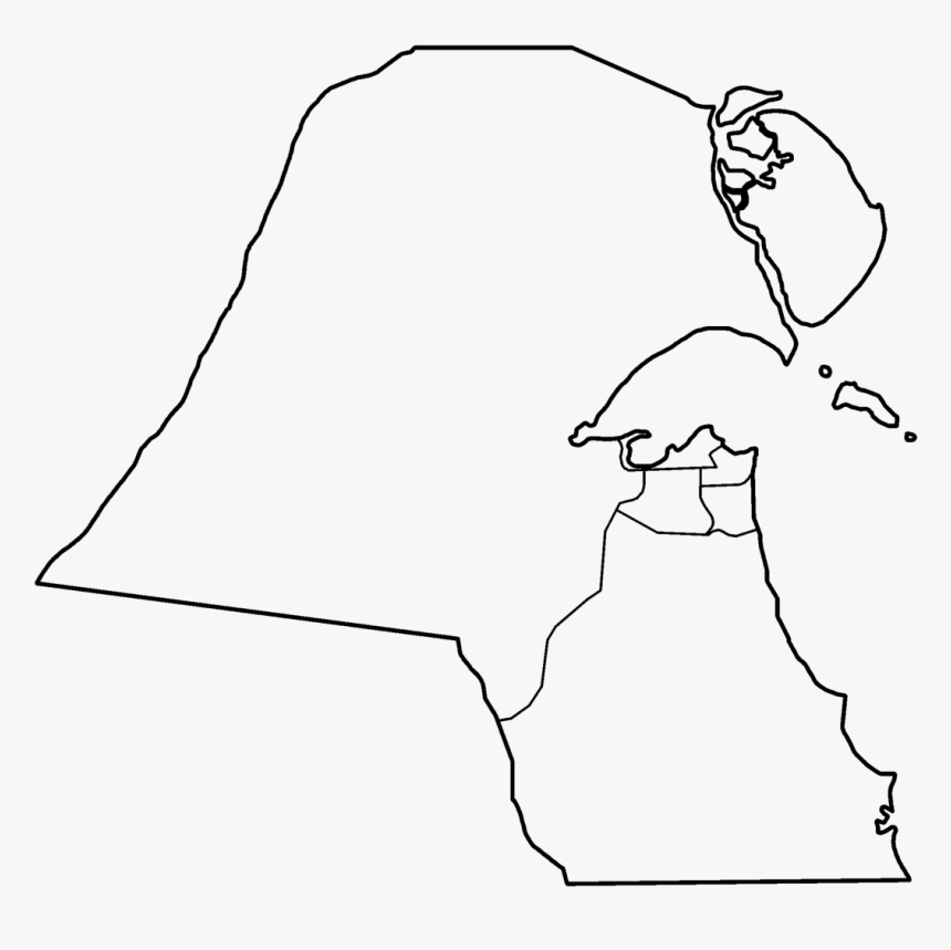 Kuwait Map Png, Transparent Png, Free Download