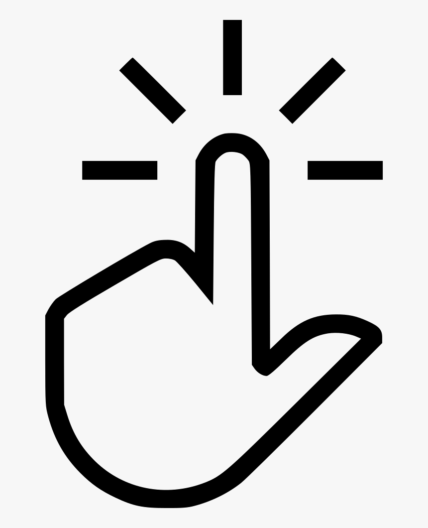 Finger Click - Click Through Rate Icon, HD Png Download, Free Download