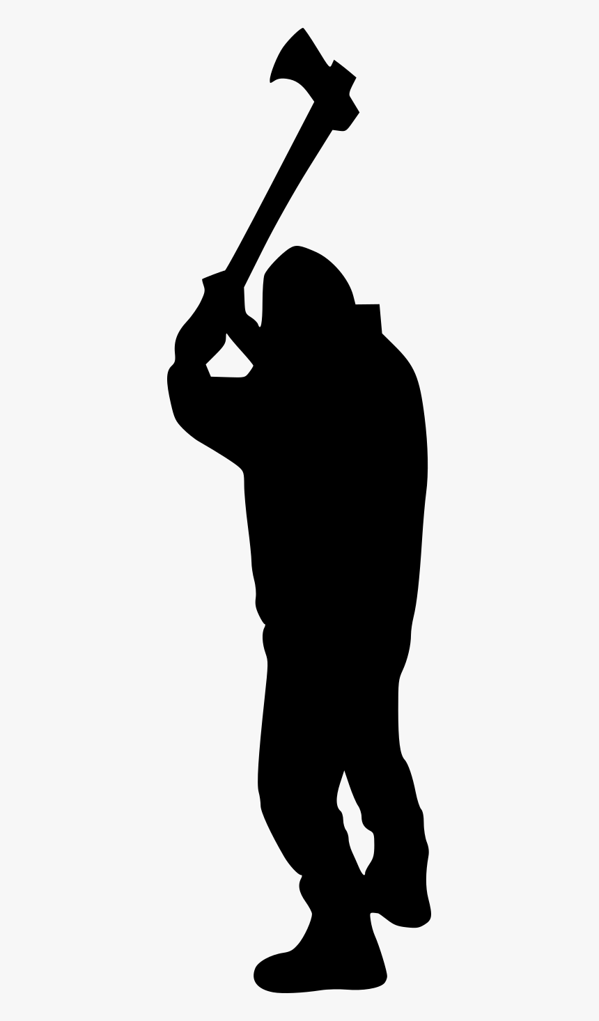 Man With Axe Silhouette 4 - Sexy Woman Svg File, HD Png Download, Free Download