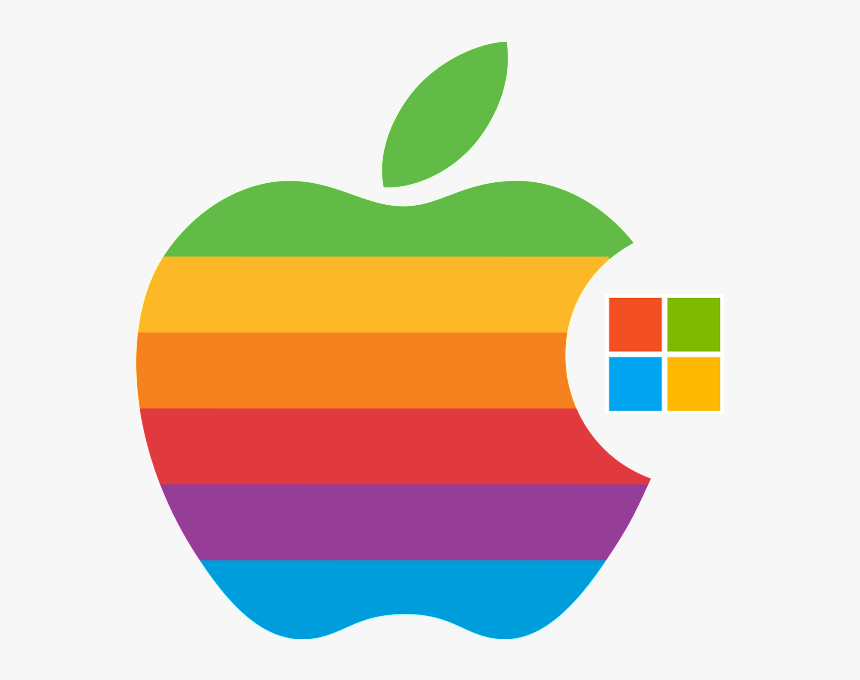 Retro Apple Logo Transparent, HD Png Download, Free Download