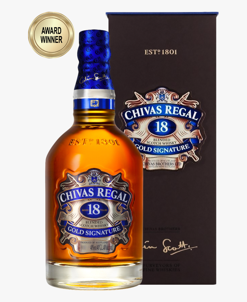 Chivas Regal 18yo Gold Signature Scotch Whisky 750ml - Chivas Regal 18, HD Png Download, Free Download