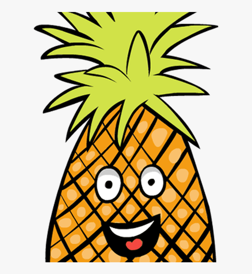 Clipart Pineapple Pineapple Fruit Clip Art - Cartoon Clip Art Of Fruit, HD Png Download, Free Download