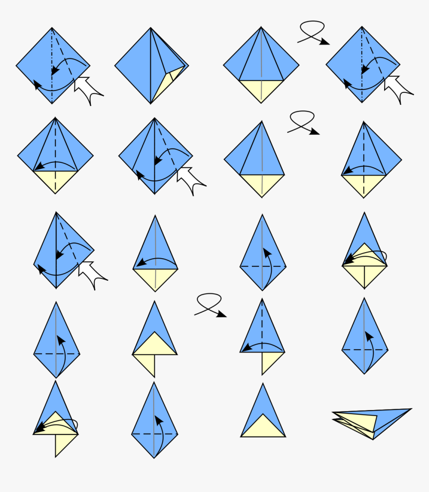 Step By Step Origami Umbrella, HD Png Download, Free Download