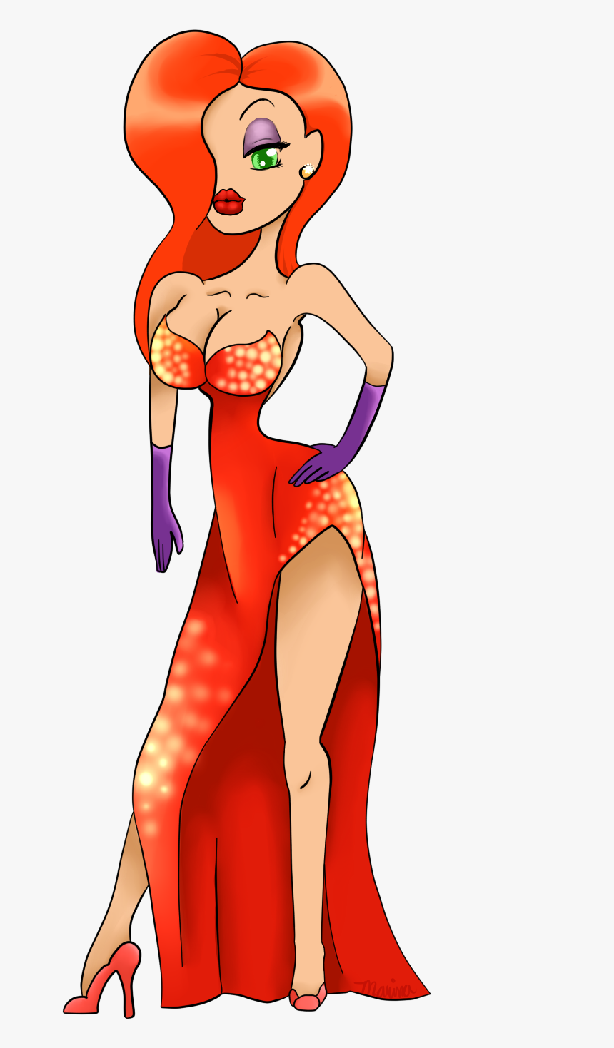 Jessica Rabbit Fan Art - Cartoon, HD Png Download, Free Download