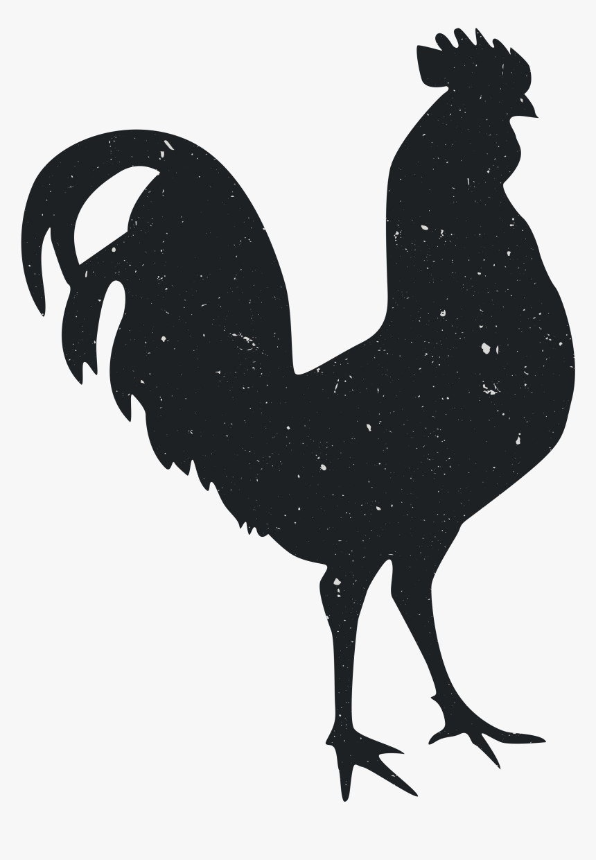 Silhouette Rooster Animal Computer File - Silhouette, HD Png Download, Free Download