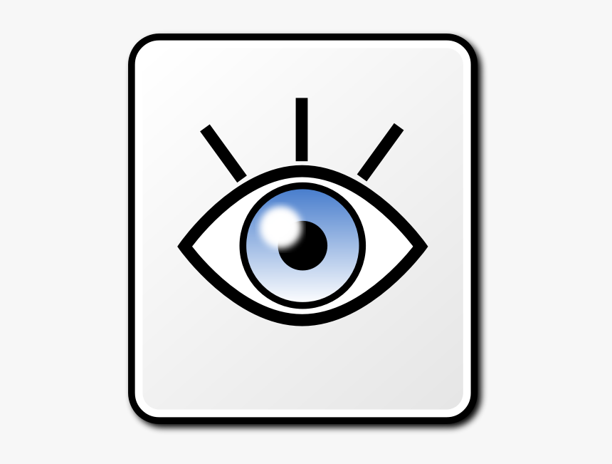 Vector Clip Art Of Sparkling Eye Square Vector Sign - Vector Image Eye Sign Icon, HD Png Download, Free Download