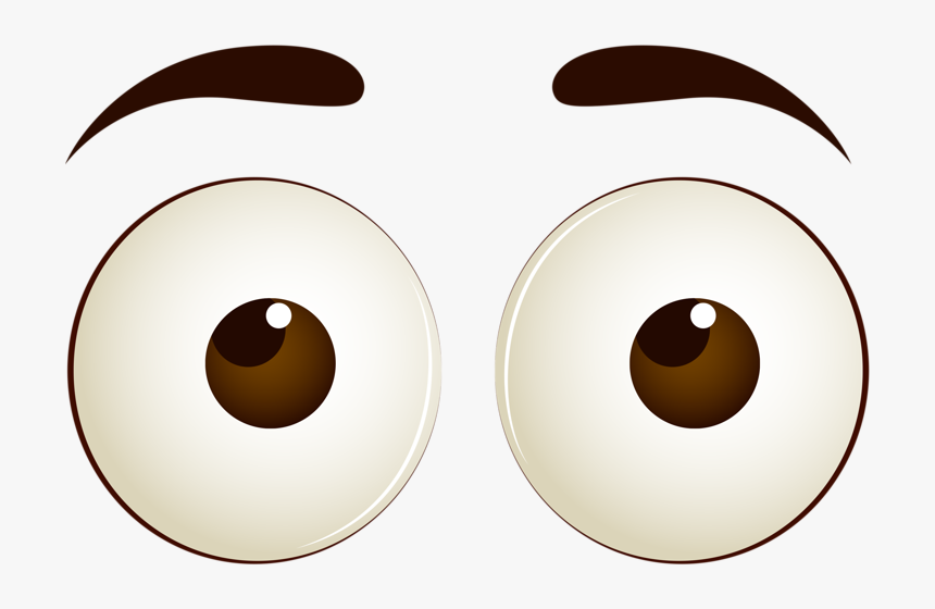 Blankly Brown Circle Eye Eyes Download Hq Png Clipart - Brown Eyes Cartoon Png, Transparent Png, Free Download