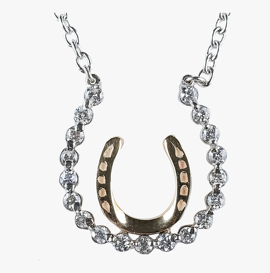 Double Horseshoe Diamond Pendant - Necklace, HD Png Download, Free Download