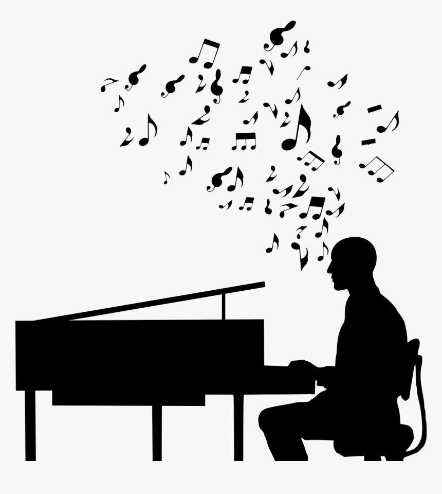 Man Playing Piano Clipart, HD Png Download, Free Download