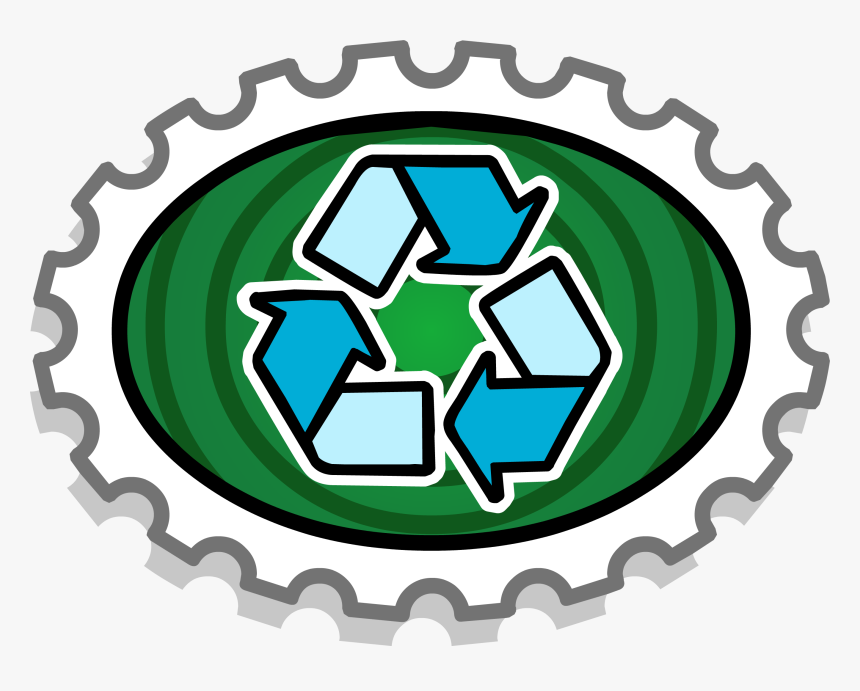 Club Penguin Rewritten Wiki - Club Penguin Recycling Stamp, HD Png Download, Free Download