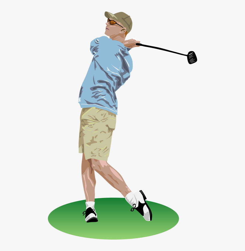 Man Golfing Clipart, HD Png Download, Free Download