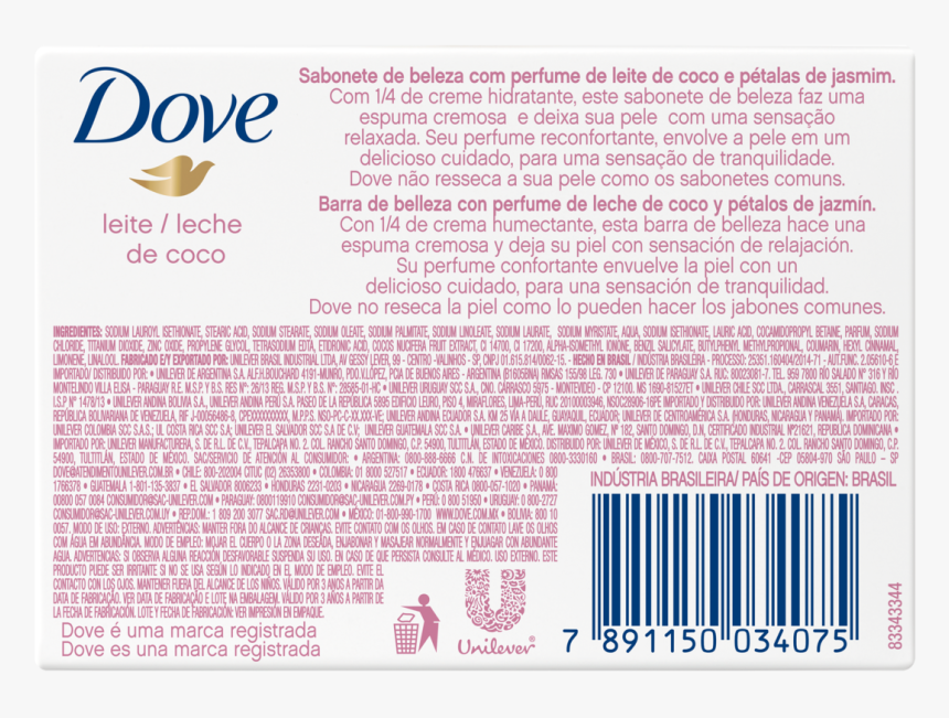 Jabon En Barra Dove Leche De Coco Bop 90g - Ophover Mühle, HD Png Download, Free Download