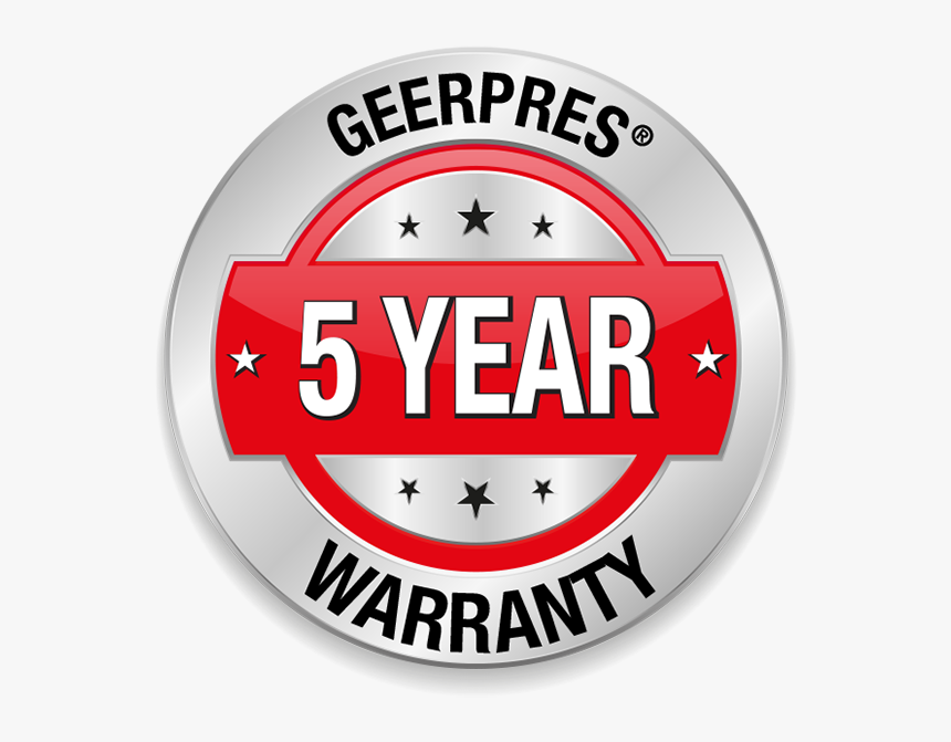 5 Year Warranty Logo Png - Circle, Transparent Png, Free Download