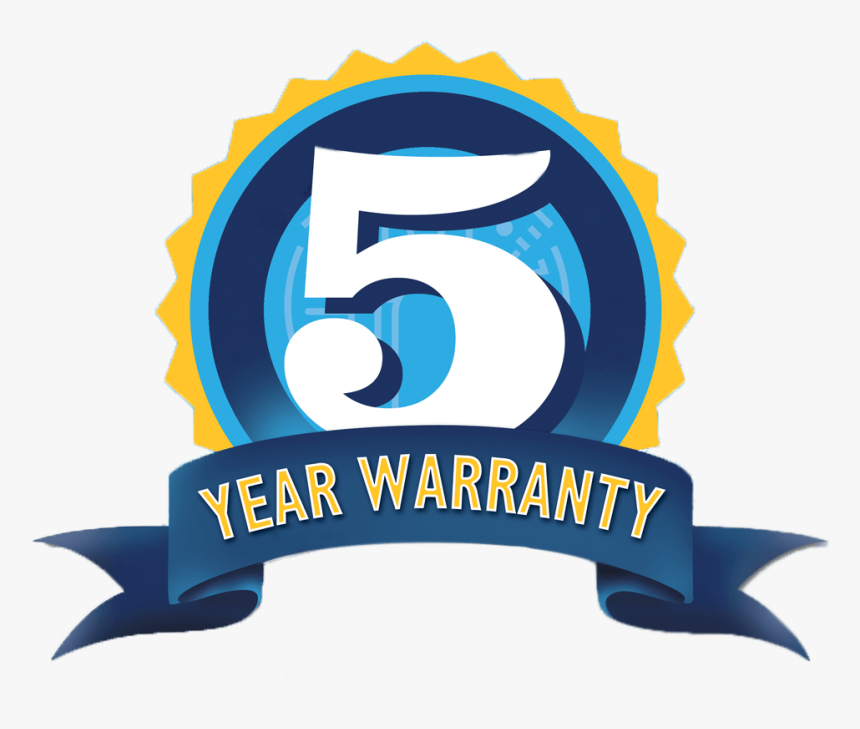 5 Year Warranty Logo Png - 5 Years Warranty Logo, Transparent Png, Free Download