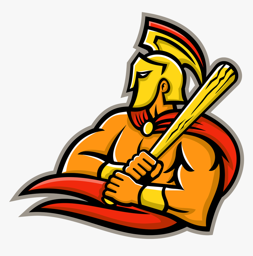 Trojan Mascot , Png Download - Trojan Warrior Clipart, Transparent Png, Free Download