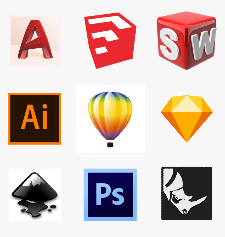 Icons Of The Supported Software Programs - Inkscape, HD Png Download, Free Download