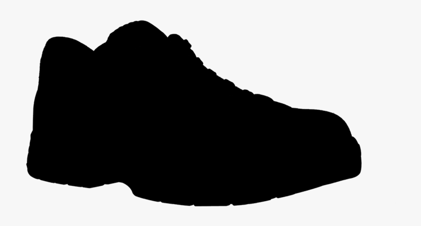 Outdoor Shoe Clipart Shoe Black Walking Clipart - Silhouette, HD Png Download, Free Download