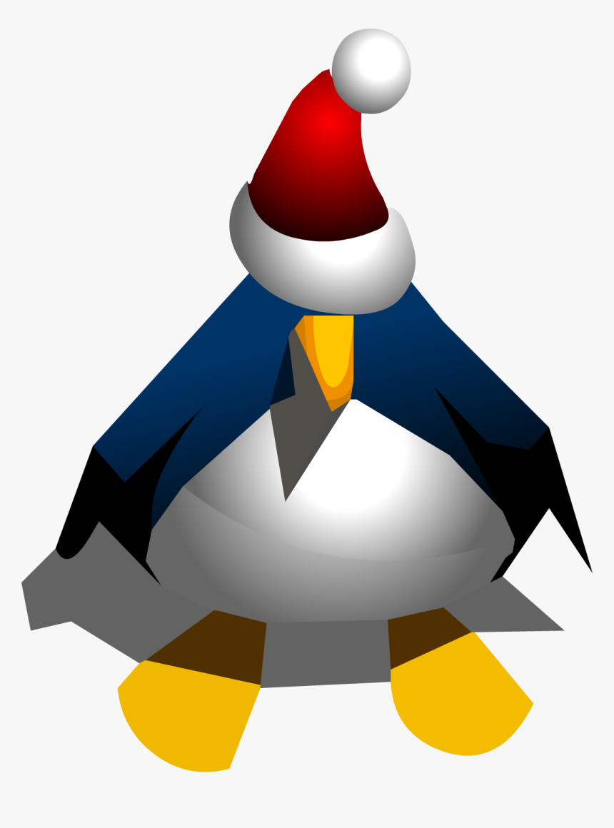 Santa Hat Clipart Club Penguin - Club Penguin Penguin, HD Png Download, Free Download