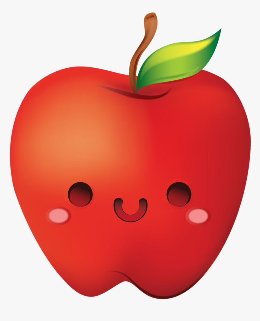 Apple Cartoon Png - Cute Clipart Png Apple, Transparent Png, Free Download