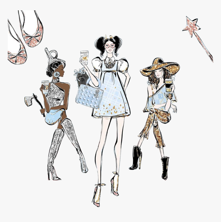 #watercolor #dorothy #tinman #scarecrow #wizardofoz - Illustration, HD Png Download, Free Download