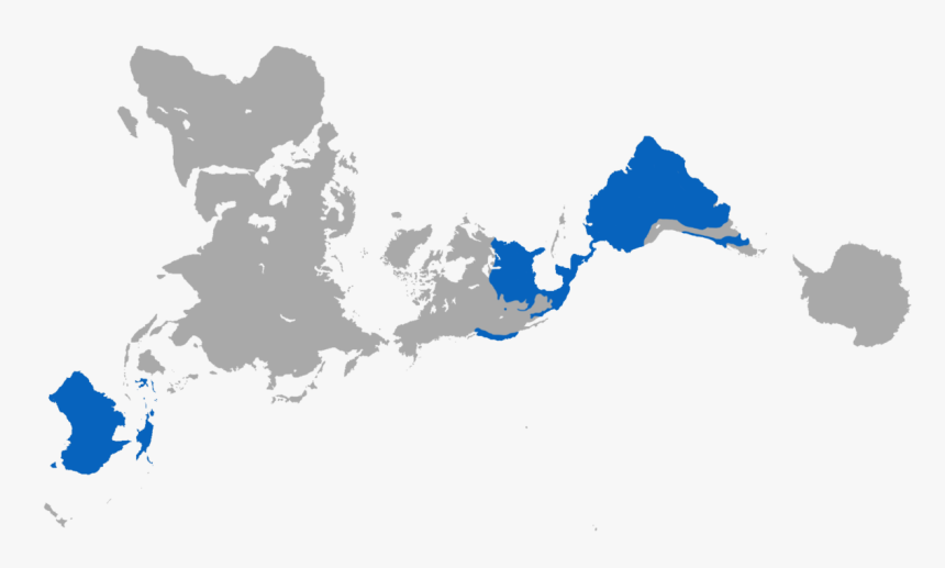 Marsupial Biogeography Present Day - High Resolution Dymaxion Map, HD Png Download, Free Download