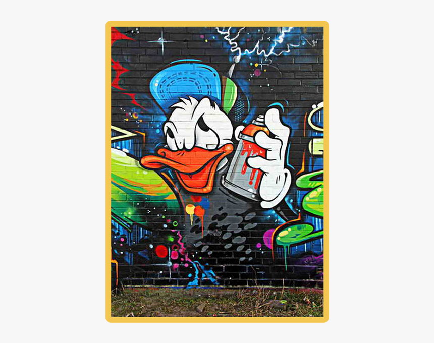 Donald Duck Graffiti, HD Png Download, Free Download