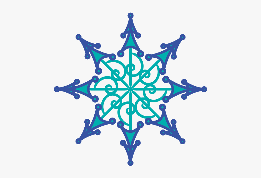 Copos De Nieve Tipo Mandalas - Circle, HD Png Download, Free Download