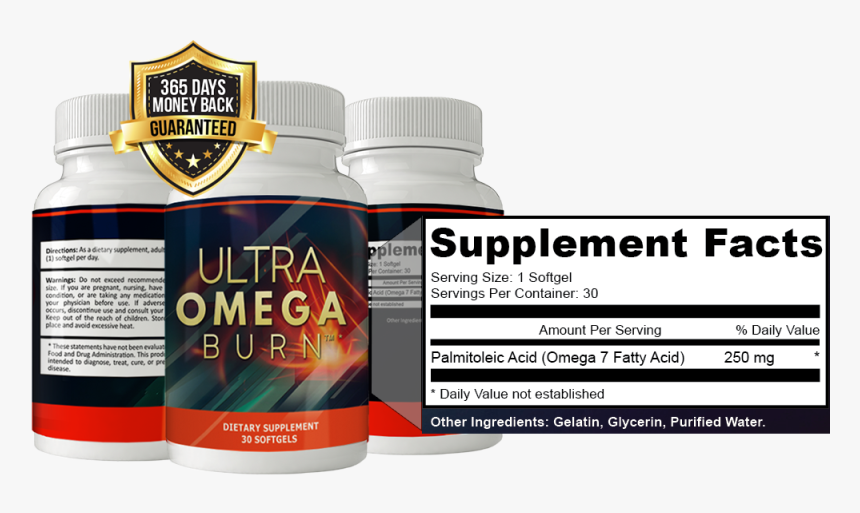 Ultra Omega Burn Ingredients, HD Png Download, Free Download