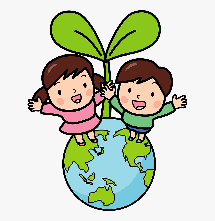 Ecology Earth Sprout Children Clipart - Green Planet Clip Art, HD Png Download, Free Download