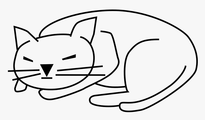 Transparent Sleeping Cat Png - Sleeping Cat Clip Art, Png Download, Free Download