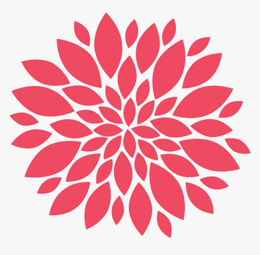 Transparent Floral Circle Png - Flower Silhouette Png, Png Download, Free Download